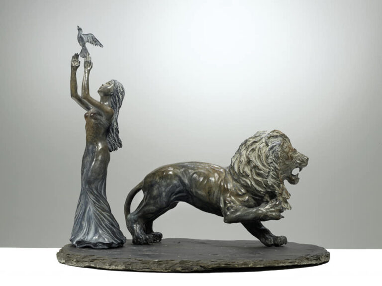 En rêve et contre tout - Sculpture bronze