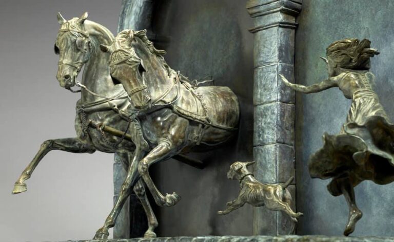 L'instant d'avant - Sculpture Bronze