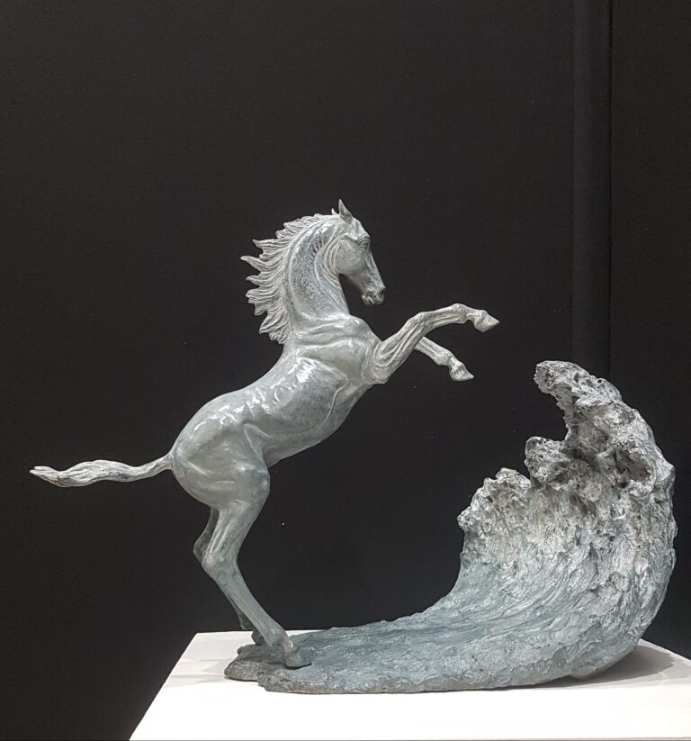 La vague - Sculpture Bronze