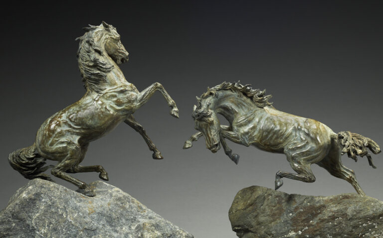 La faille - Sculpture bronze Axelle SAFRAN